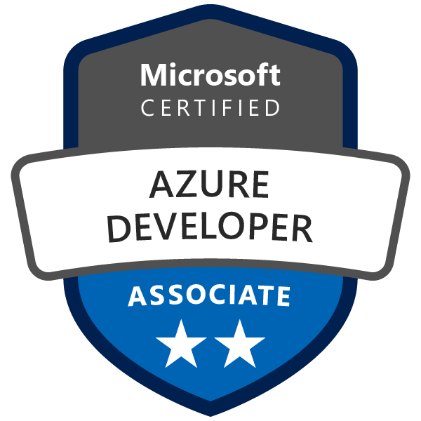 Azure Developer Associate 2 star badge